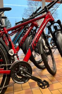 In der eigenen Meisterwerkstatt werden Fahrräder, E-Bikes, Motorroller und sogar E-Scooter, Rollstühle und Rollatoren gewartet und repariert 