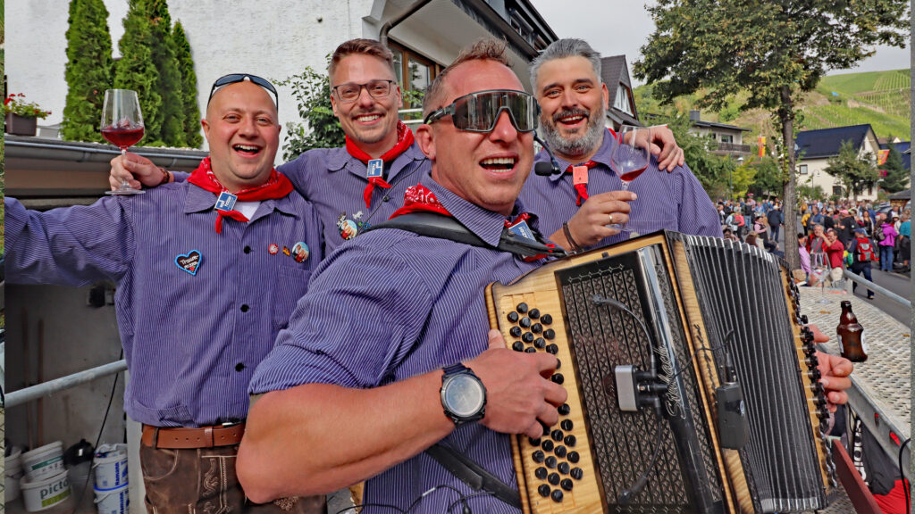Die Jungs von "Geil am Seil" sind seit Jahren fester Bestandteil des Winzerfestes.