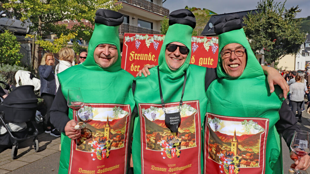 Drei Ahr-Spätburgunder in Dernau