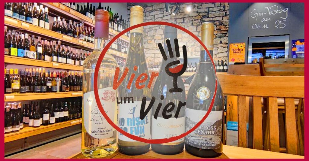 Die besondere Weinprobe "Vier um Vier" in Dankos Ahrweinshop in Bad Neuenahr