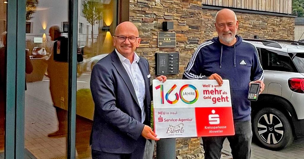 Christoph Frings (li.) und Wolfgang Ewerts freuen sich über die Zusammenarbeit.