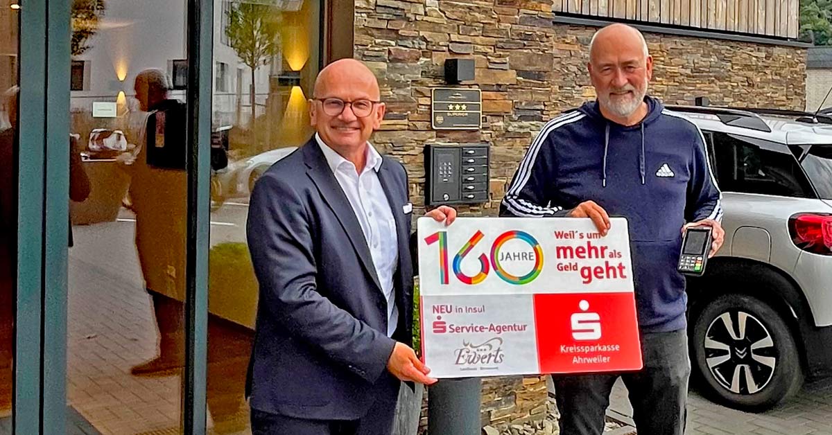 Christoph Frings (li.) und Wolfgang Ewerts freuen sich über die Zusammenarbeit.