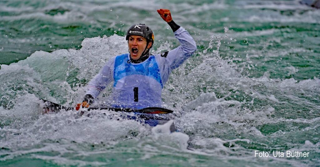 Ricarda Funk kämpft am kommenden Wochenende in Augsburg um den Sieg im Gesamtweltcup im Kanu Slalom.