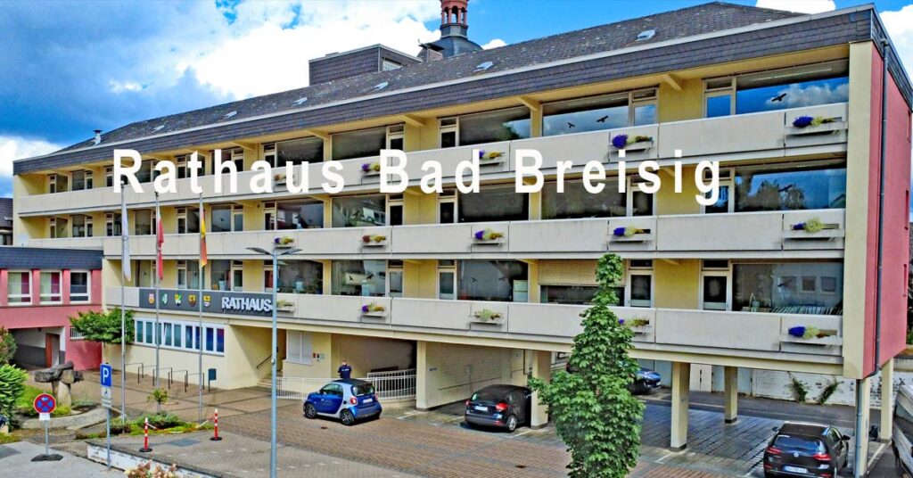 Das Rathaus der Verbandsgemeinde Bad Breisig.