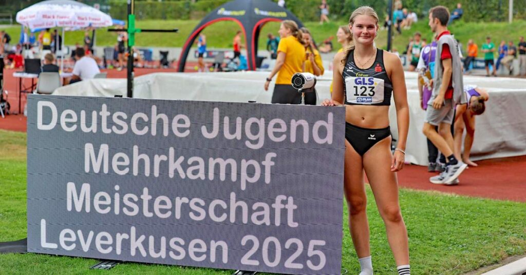Leichtathletin Lina Näkel aus Dernau in Leverkusen.