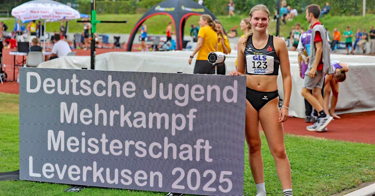 Leichtathletin Lina Näkel aus Dernau in Leverkusen.