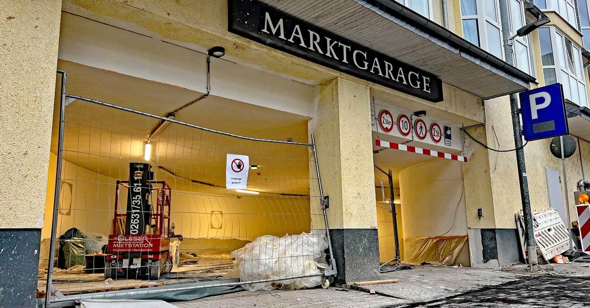 Die Marktgarage in Ahrweiler öffnet am 17. Oktober. Bezahlen wird dann auch nachträglich möglich sein.