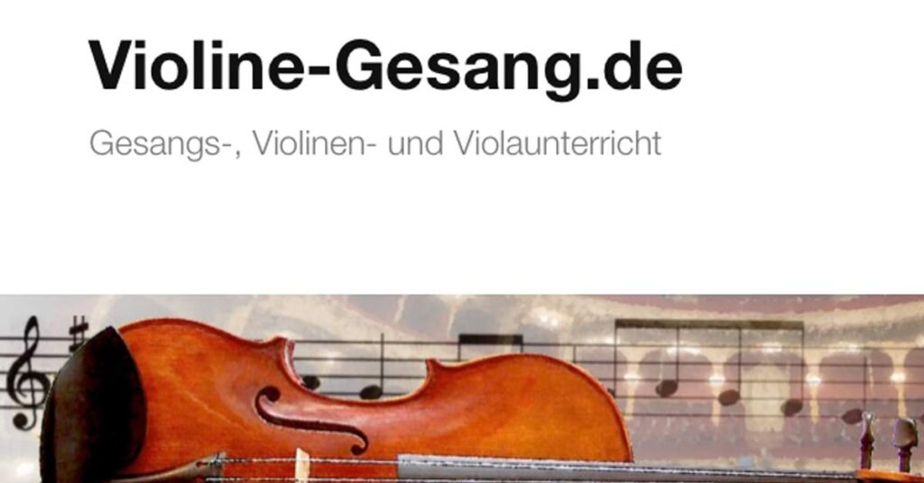 Wer davon träumt, die Stimme erblühen zu lassen oder Geige zu spielen, ist bei violine-gesang genau richtig.