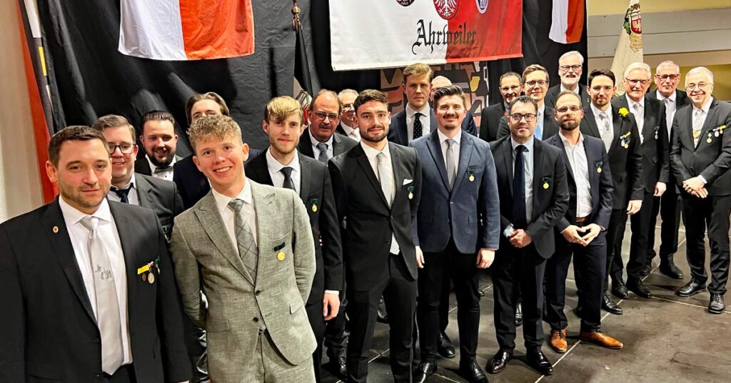 Seit dem letzten Schützenfest fanden diese Schützenbrüder den Weg zu den Ahrweiler Bürgerschützen.