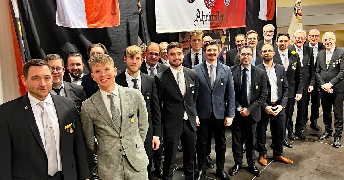 Seit dem letzten Schützenfest fanden diese Schützenbrüder den Weg zu den Ahrweiler Bürgerschützen.