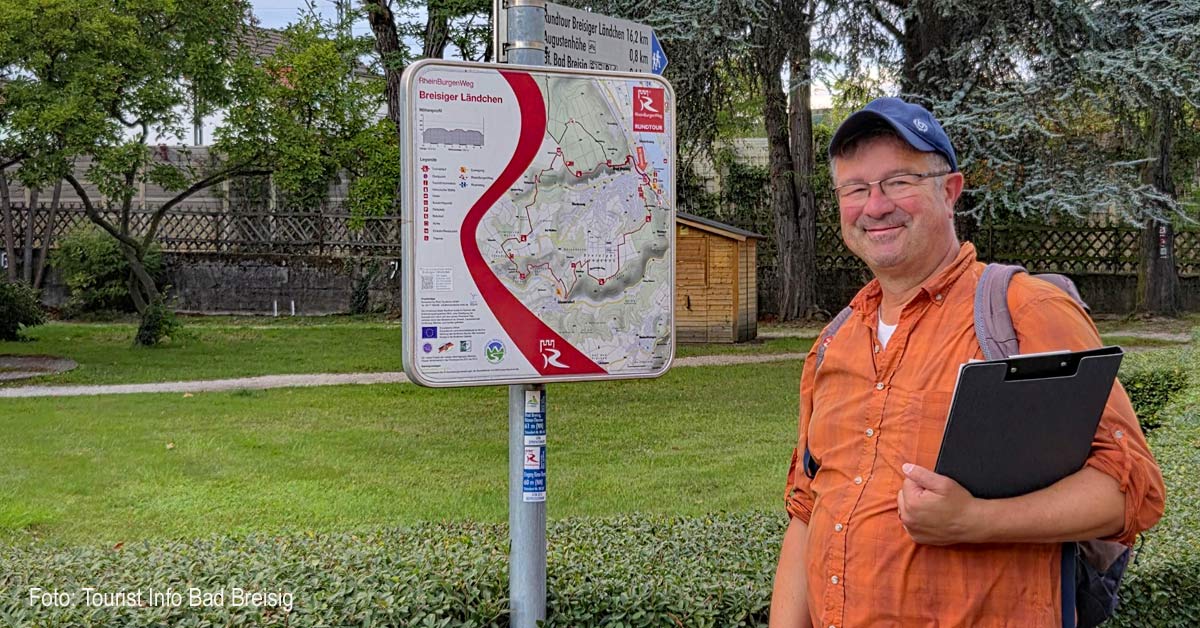 Der Premiumwanderweg „Breisiger Ländchen“ bei Bad Breisig wurde erneut ausgezeichnet – geprüft von Manuel Andrack.