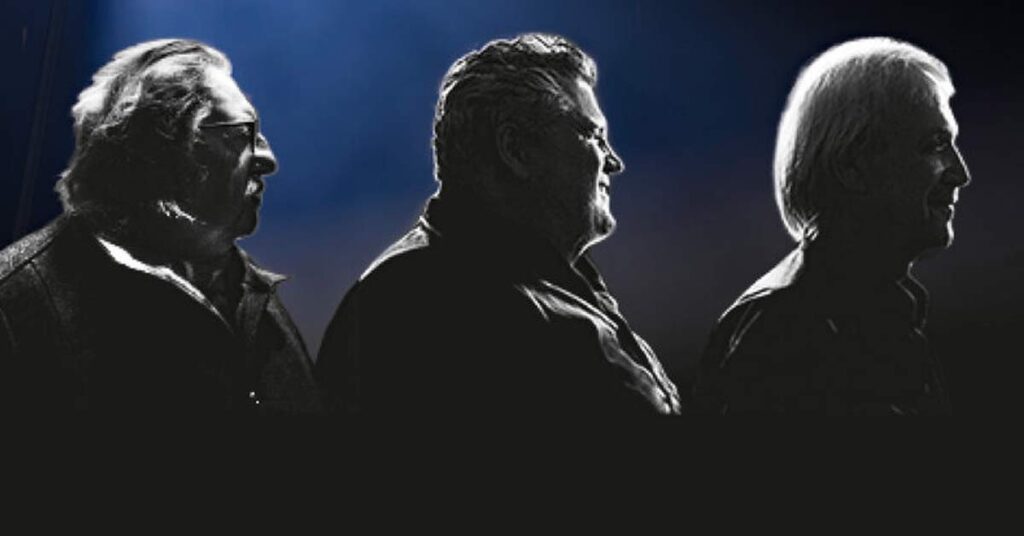 Randy Newman Projekt 5.0 – „Reprise“ in Remagen: Die Musiker Manfred Maurenbrecher, George Nussbaumer und Richard Wester bringen Blues, Soul und große Songkunst in die Kulturwerkstatt Remagen.