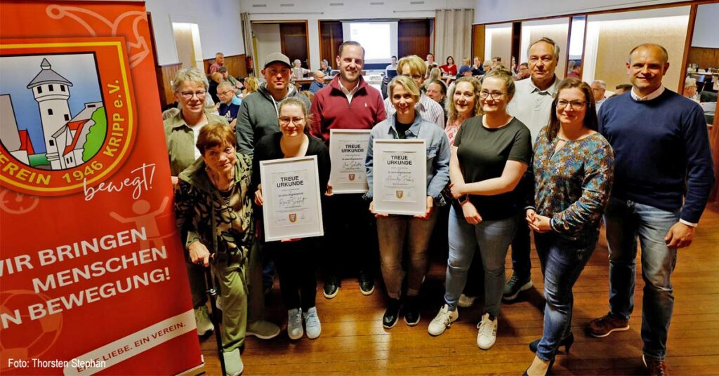 Im Rahmen der Jahreshauptversammlung wurden zahlreiche Mitglieder für ihre langjährige Vereinstreue geehrt.