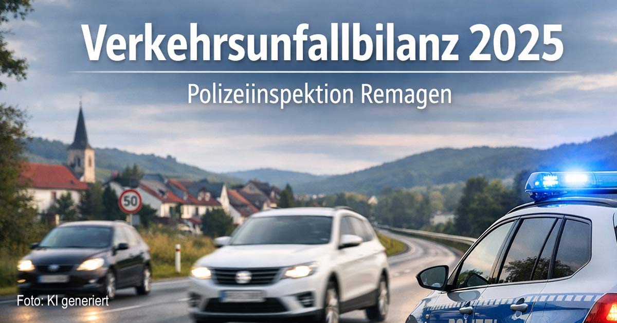 Das Dienstgebiet der Polizeiinspektion Remagen umfasst die Städte Remagen und Sinzig sowie die Verbandsgemeinde Bad Breisig und einen Großteil der Verbandsgemeinde Brohltal.