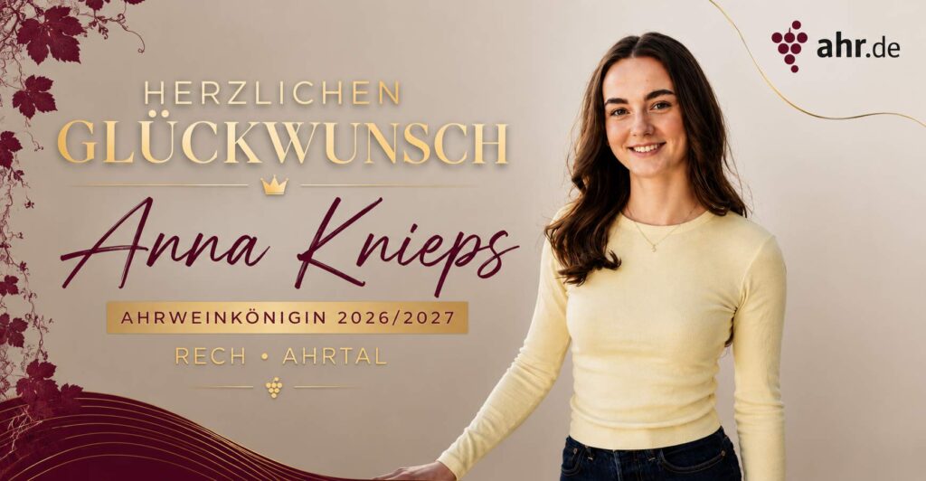 Anna Knieps aus Rech ist die neue Ahrweinkönigin 2026/2027.