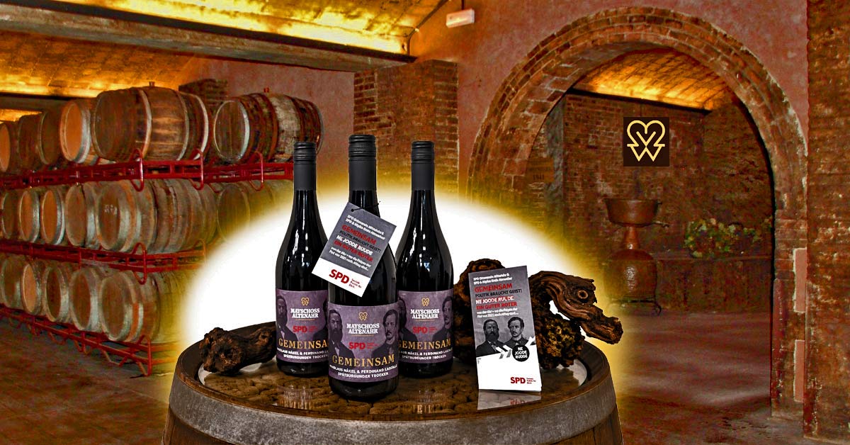 Der neue SPD-AhrWein „Ne Joode Ruude“ verbindet Tradition, Solidarität und die besondere Geschichte des Ahrtals.