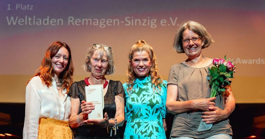Großer Erfolg: Der Weltladen Remagen-Sinzig gewinnt den Fairtrade Award 2026 für sein Projekt gegen Rassismus.