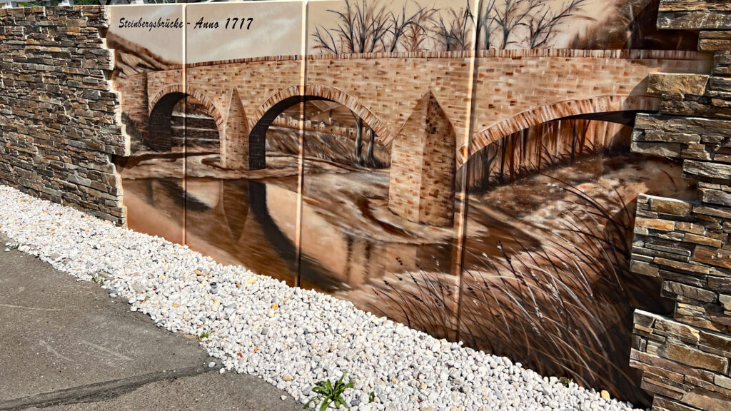 Die Brücke an der Steinbergsmühle in Dernau. Oder: "De Bröckemöll-Bröck"