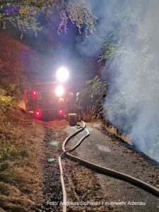 Einsatzkräfte stoppten am vergangenen Mittwochabend ein drohendes Wipfelfeuer an der Hohen Acht.