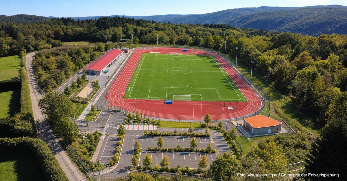 So soll die neue Sportanlage oberhalb von Dernau aussehen.